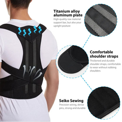 Back Brace Posture Corrector for Men